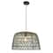 Hello Honey® 19.5" Boho Open Weave Metal and Paper Rope Ceiling Light